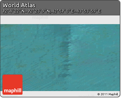 Satellite 3D Map of the Area around 72° 13' 45" N, 43° 25' 29" E