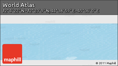 Physical Panoramic Map of the Area around 72° 13' 45" N, 45° 7' 30" E