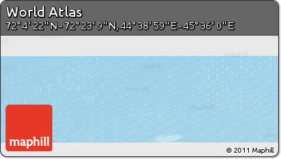 Physical Panoramic Map of the Area around 72° 13' 45" N, 45° 7' 30" E