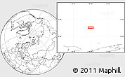 Blank Location Map of the area around 72° 13' 45" N, 48° 31' 29" E