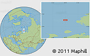 Savanna Style Location Map of the area around 72° 13' 45" N, 48° 31' 29" E