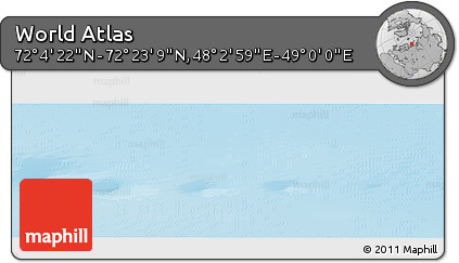 Physical Panoramic Map of the Area around 72° 13' 45" N, 48° 31' 29" E