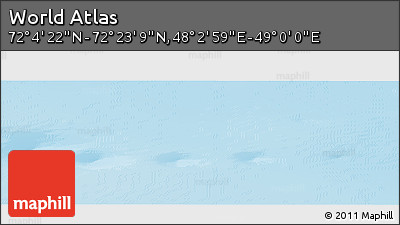 Physical Panoramic Map of the Area around 72° 13' 45" N, 48° 31' 29" E