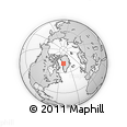 Outline Map of the Area around 72° 13' 45" N, 50° 55' 29" W, rectangular outline