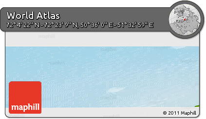 Physical Panoramic Map of the Area around 72° 13' 45" N, 51° 4' 30" E
