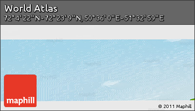 Physical Panoramic Map of the Area around 72° 13' 45" N, 51° 4' 30" E
