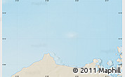 Shaded Relief Map of the area around 72° 13' 45" N, 51° 55' 29" E