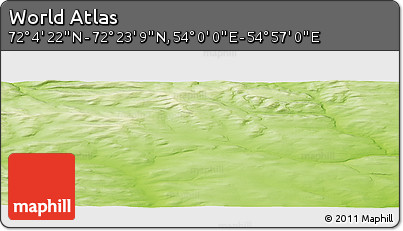 Physical Panoramic Map of the Area around 72° 13' 45" N, 54° 28' 30" E