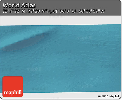 Satellite 3D Map of the Area around 72° 13' 45" N, 61° 7' 30" W