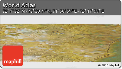 Satellite Panoramic Map of the Area around 72° 13' 45" N, 72° 19' 29" E