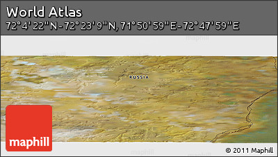 Satellite Panoramic Map of the Area around 72° 13' 45" N, 72° 19' 29" E
