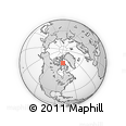 Outline Map of the Area around 72° 13' 45" N, 78° 58' 29" W, rectangular outline