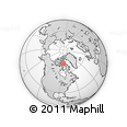 Outline Map of the Area around 72° 13' 45" N, 83° 13' 29" W, rectangular outline
