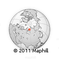 Outline Map of the Area around 72° 13' 45" N, 85° 4' 29" E, rectangular outline