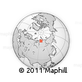 Outline Map of the Area around 72° 13' 45" N, 97° 49' 29" E, rectangular outline