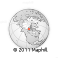 Outline Map of the Area around 72° 30' 30" N, 112° 58' 29" W, rectangular outline
