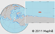 Gray Location Map of the area around 72° 30' 30" N, 151° 13' 29" W