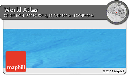 Shaded Relief Panoramic Map of the Area around 72° 30' 30" N, 151° 13' 29" W
