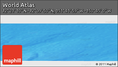 Shaded Relief Panoramic Map of the Area around 72° 30' 30" N, 151° 13' 29" W