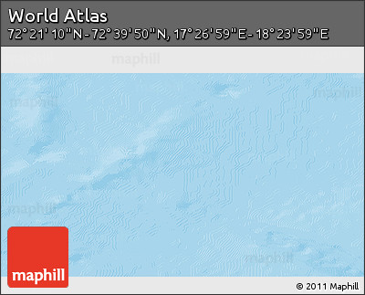 Physical 3D Map of the Area around 72° 30' 30" N, 17° 55' 29" E