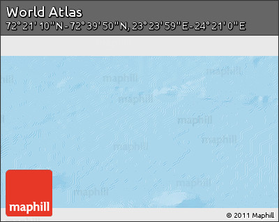 Physical 3D Map of the Area around 72° 30' 30" N, 23° 52' 30" E
