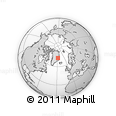 Outline Map of the Area around 72° 30' 30" N, 27° 58' 30" W, rectangular outline
