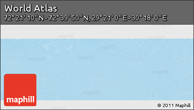 Physical Panoramic Map of the Area around 72° 30' 30" N, 29° 49' 30" E