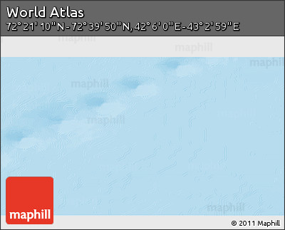 Physical 3D Map of the Area around 72° 30' 30" N, 42° 34' 30" E