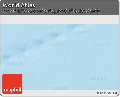 Physical 3D Map of the Area around 72° 30' 30" N, 42° 34' 30" E