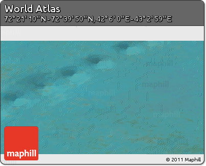 Satellite 3D Map of the Area around 72° 30' 30" N, 42° 34' 30" E