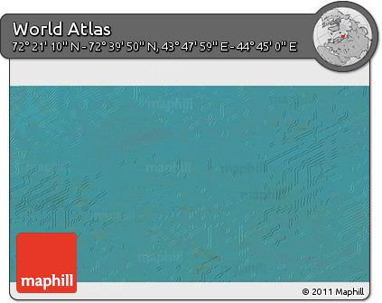 Satellite 3D Map of the Area around 72° 30' 30" N, 44° 16' 29" E