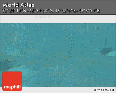 Satellite 3D Map of the Area around 72° 30' 30" N, 47° 40' 29" E