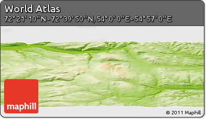 Physical Panoramic Map of the Area around 72° 30' 30" N, 54° 28' 30" E