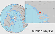 Gray Location Map of the area around 72° 30' 30" N, 54° 19' 30" W