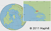 Savanna Style Location Map of the area around 72° 30' 30" N, 54° 19' 30" W