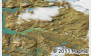 Satellite Map of the area around 72° 30' 30" N, 54° 19' 30" W
