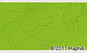 Physical 3D Map of the area around 72° 30' 30" N, 70° 37' 30" E
