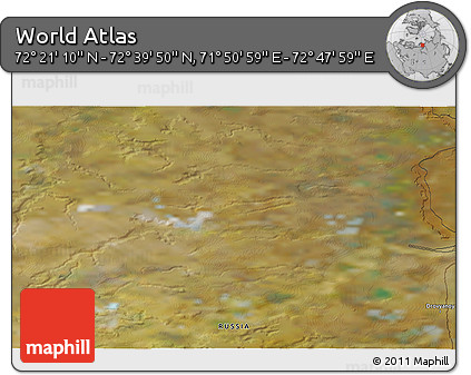 Satellite 3D Map of the Area around 72° 30' 30" N, 72° 19' 29" E