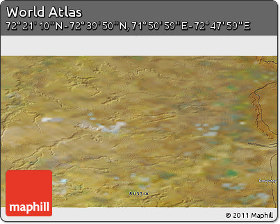 Satellite 3D Map of the Area around 72° 30' 30" N, 72° 19' 29" E