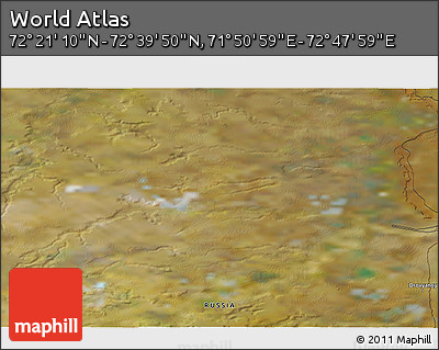 Satellite 3D Map of the Area around 72° 30' 30" N, 72° 19' 29" E