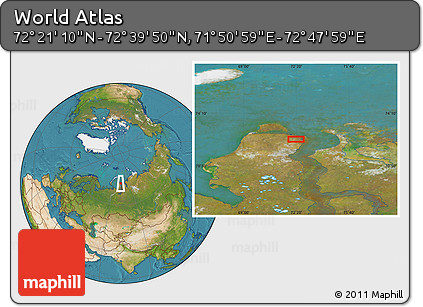 Satellite Location Map of the Area around 72° 30' 30" N, 72° 19' 29" E