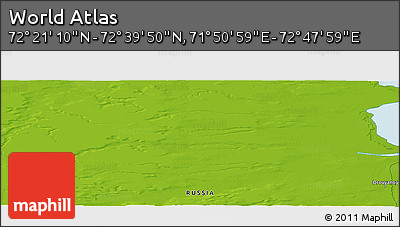 Physical Panoramic Map of the Area around 72° 30' 30" N, 72° 19' 29" E