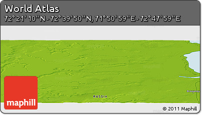 Physical Panoramic Map of the Area around 72° 30' 30" N, 72° 19' 29" E
