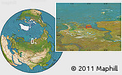 Satellite Location Map of the area around 72° 30' 30" N, 79° 7' 30" E