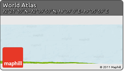 Physical Panoramic Map of the Area around 72° 30' 30" N, 79° 7' 30" E