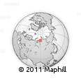 Outline Map of the Area around 72° 30' 30" N, 90° 10' 30" E, rectangular outline