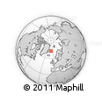 Outline Map of the Area around 72° 30' 30" N, 9° 16' 30" W, rectangular outline