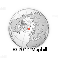 Outline Map of the Area around 72° 47' 9" N, 10° 7' 30" W, rectangular outline