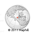 Outline Map of the Area around 72° 47' 9" N, 135° 4' 29" W, rectangular outline