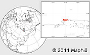 Blank Location Map of the area around 72° 47' 9" N, 140° 19' 29" E